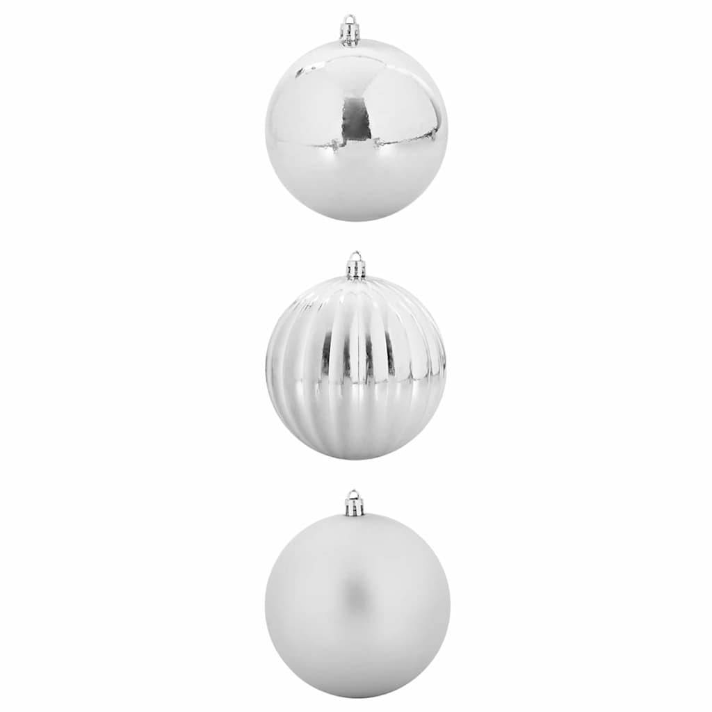 Vidaxl - Ensemble de Boules de Noël XXL 3 pc Argent Plastique vidaXL 42018876 - Image 2