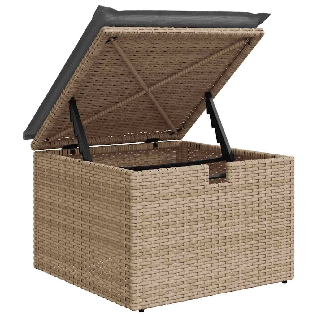 ComfortXL - Salon de jardin modulable 6 places résine tressée avec coffre de rangement Beige – ComfortXL Outdoor Living - Image 10