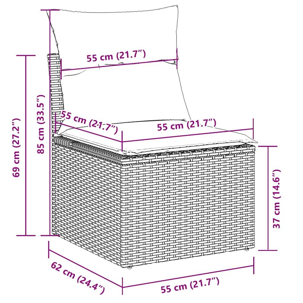 ComfortXL - Salon de jardin modulable 6 places résine tressée avec coffre de rangement Beige – ComfortXL Outdoor Living - Image 4