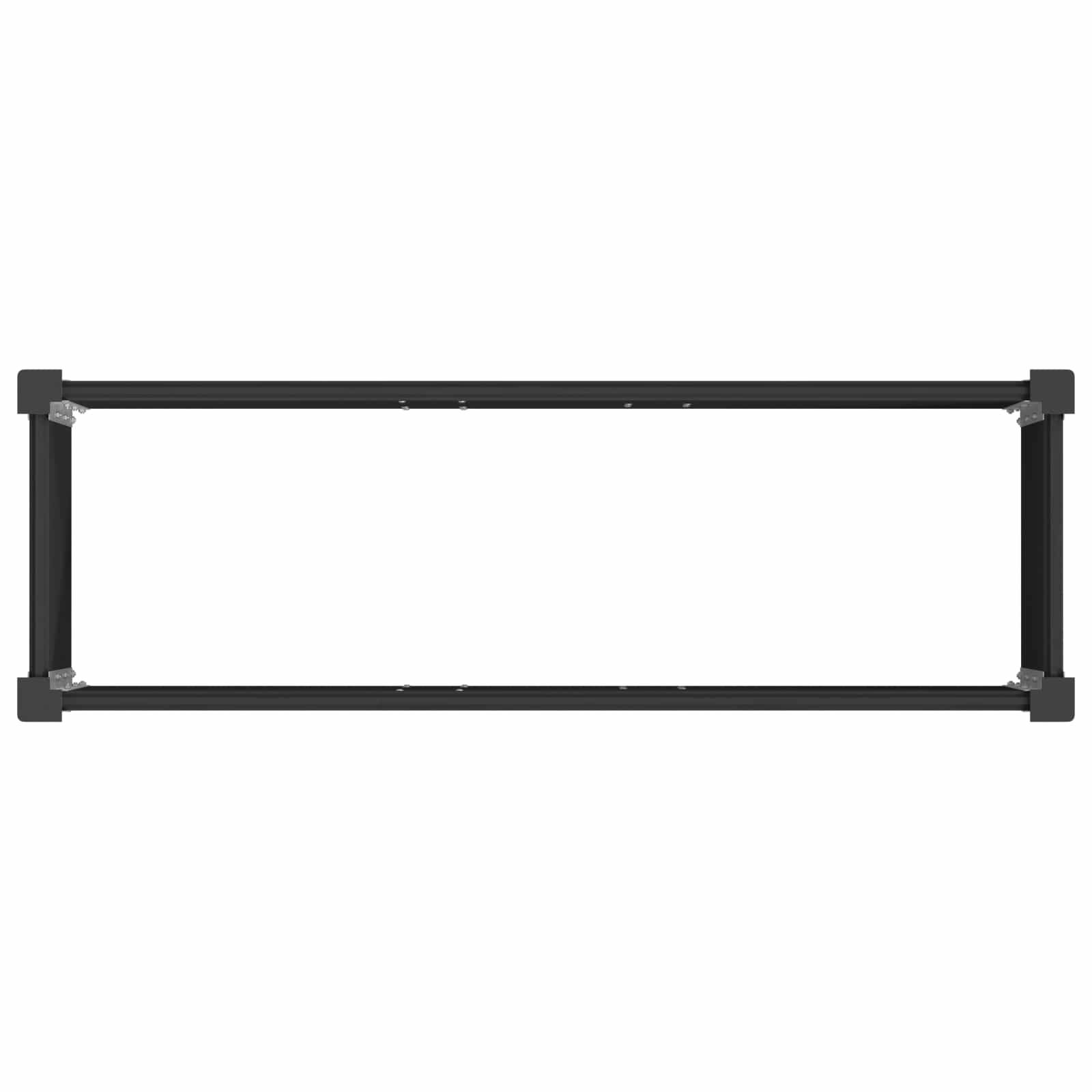 PANGIVO - Jardinière surélevée composite bois plastique et aluminium noir 150 x 50 x 54 cm - PANGIVO - Image 5