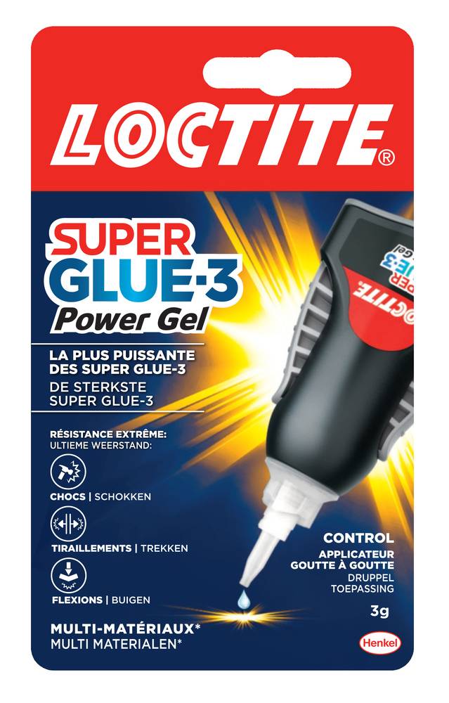 Loctite - SUPERGLUE-3 POWER GEL CONTROL 3GR - Image 1