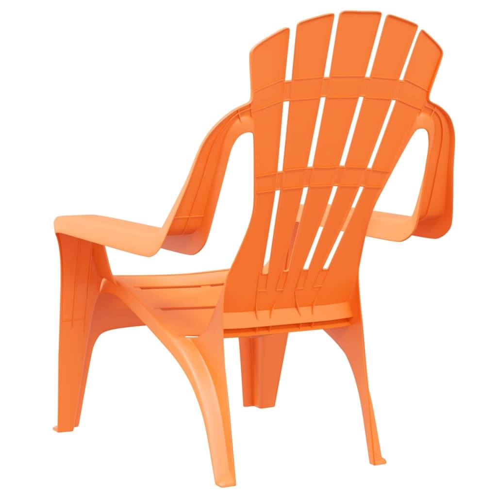 Lot de 2 Chaises de jardin pour enfants - Chaises d'extérieur - Fauteuils de jardin orange 37x34x44 cm PP - Image 6