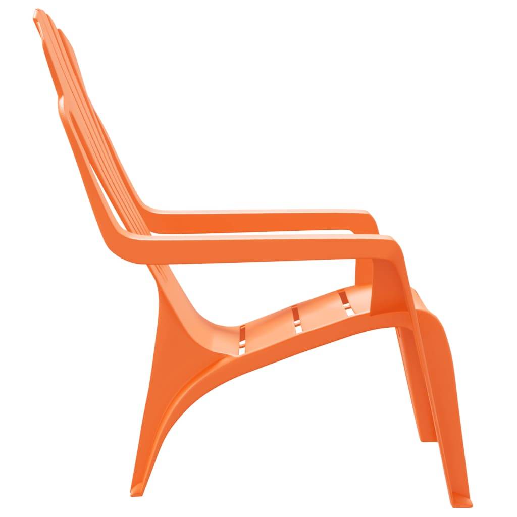 Lot de 2 Chaises de jardin pour enfants - Chaises d'extérieur - Fauteuils de jardin orange 37x34x44 cm PP - Image 5