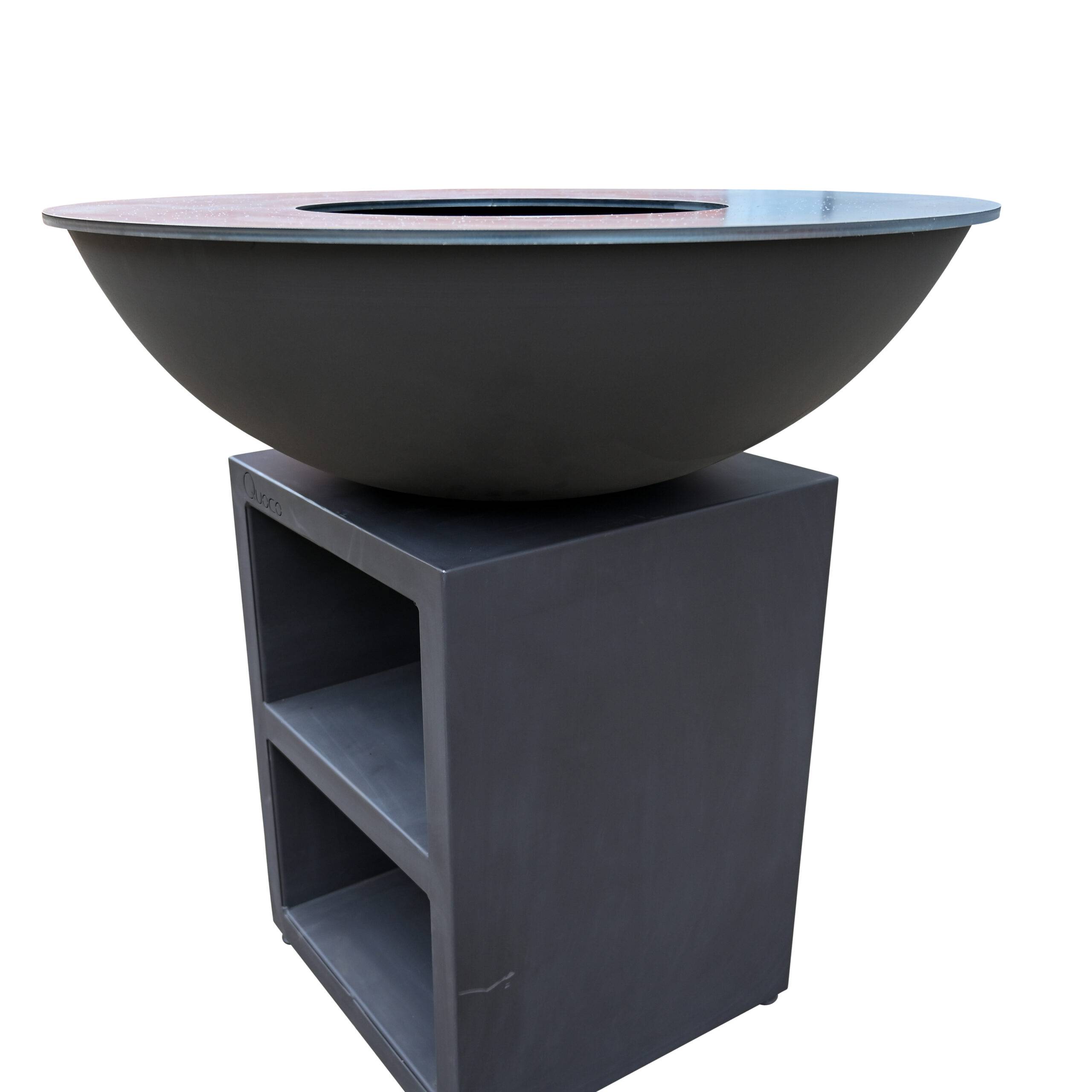 Brasero Piatto Large Noir diam94 + Grille + Spatule + Housse - Image 4
