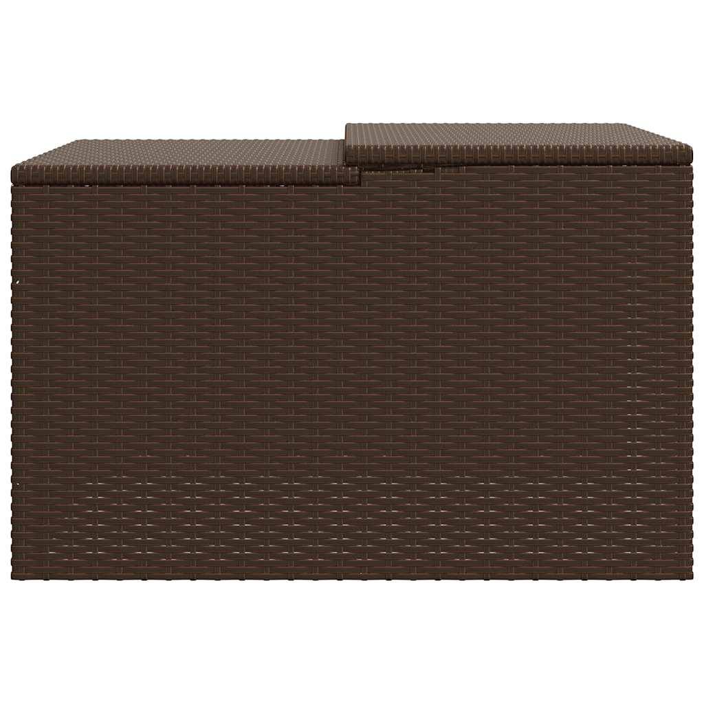 Vidaxl - Garage pour robot tondeuse marron 86x90x52/57 cm résine tressée vidaXL 365405 - Image 8