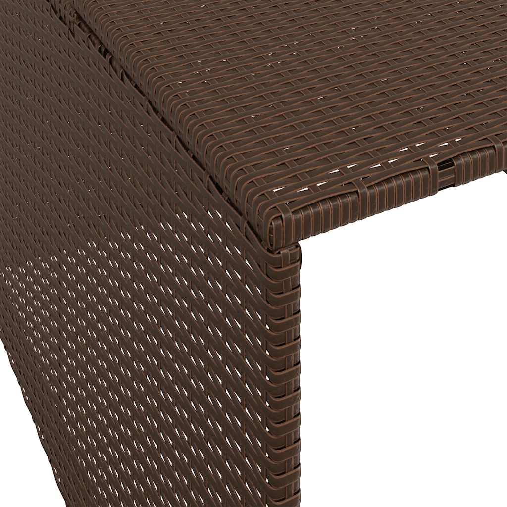 Vidaxl - Garage pour robot tondeuse marron 86x90x52/57 cm résine tressée vidaXL 365405 - Image 4