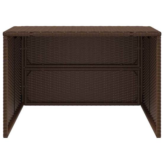 Vidaxl - Garage pour robot tondeuse marron 86x90x52/57 cm résine tressée vidaXL 365405 - Image 6