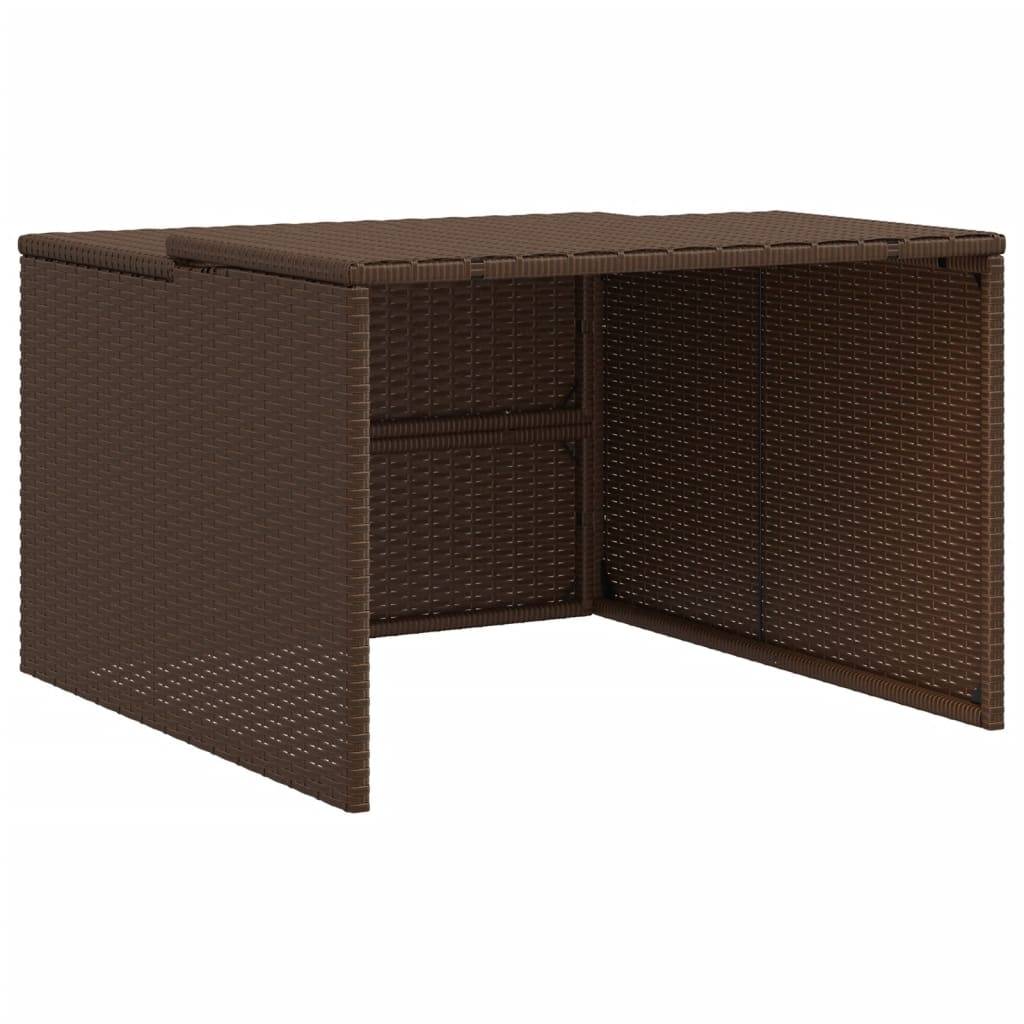 Vidaxl - Garage pour robot tondeuse marron 86x90x52/57 cm résine tressée vidaXL 365405 - Image 2
