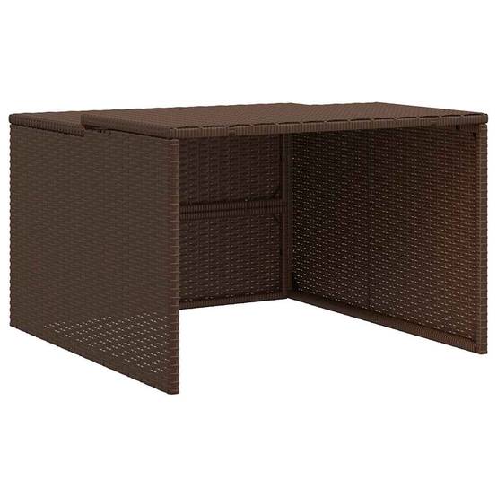 Vidaxl - Garage pour robot tondeuse marron 86x90x52/57 cm résine tressée vidaXL 365405 - Image 2