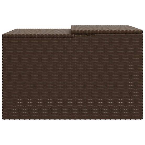 Vidaxl - Garage pour robot tondeuse marron 86x90x52/57 cm résine tressée vidaXL 365405 - Image 8