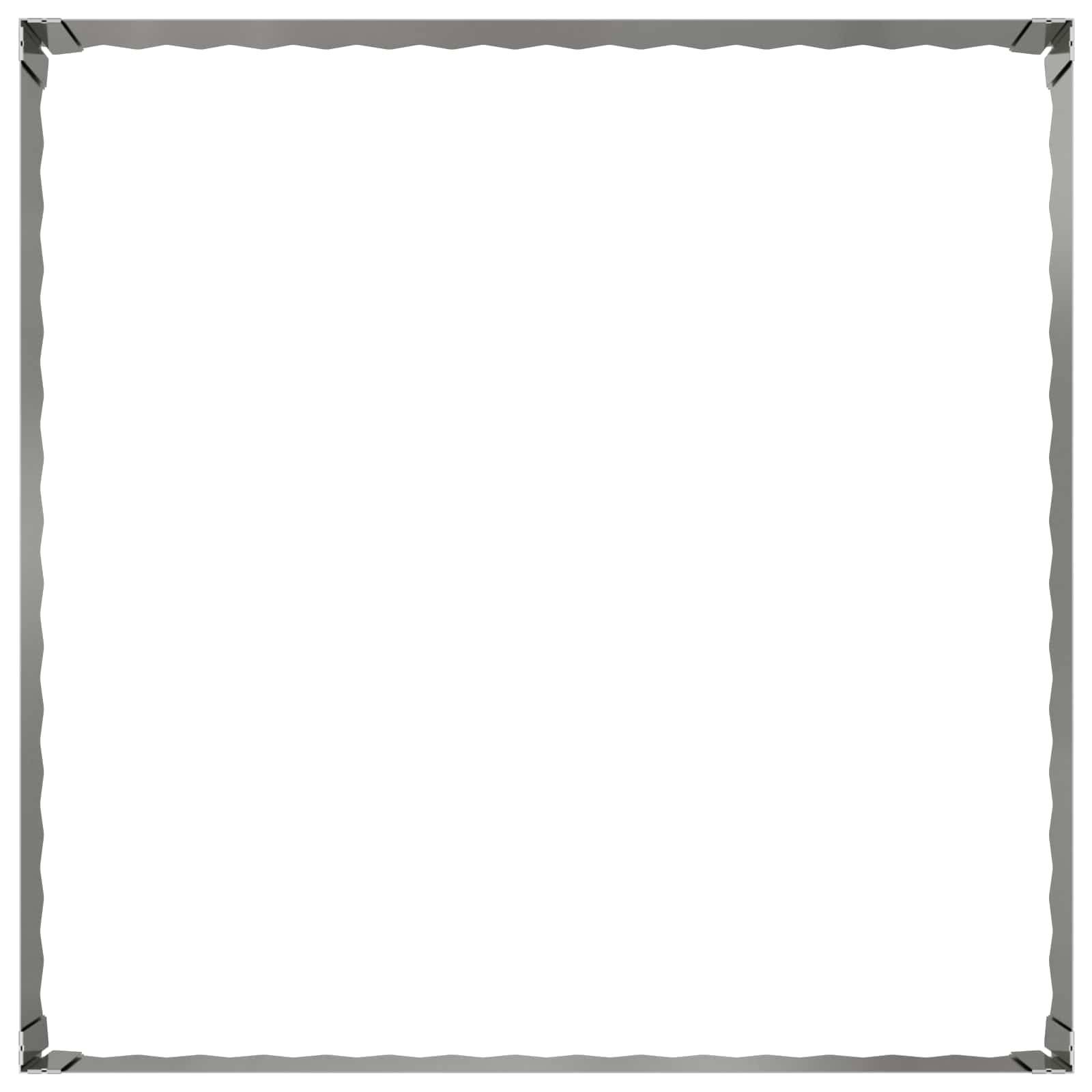 Bordure de jardin acier pour plates-bandes délimitation espaces 100x100x35cm argenté - ComfortXL Outdoor Living - Image 4