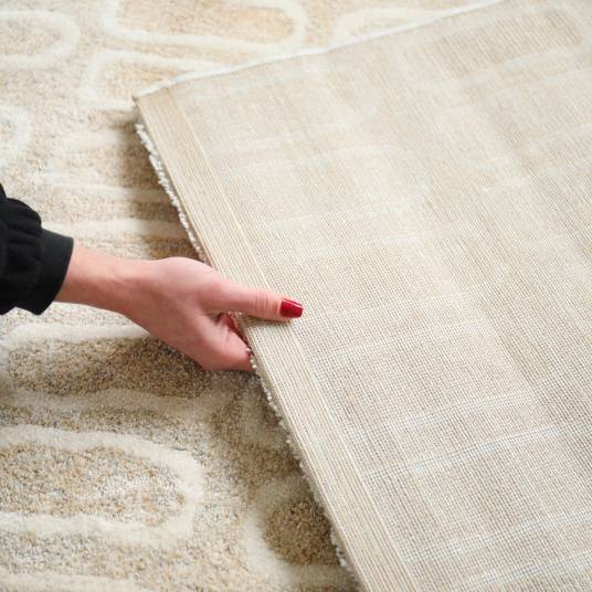 Decoweb - Tapis de salon ou chambre - Identité - Beige et écru - 160 x 230 cm - Decoweb - Image 7