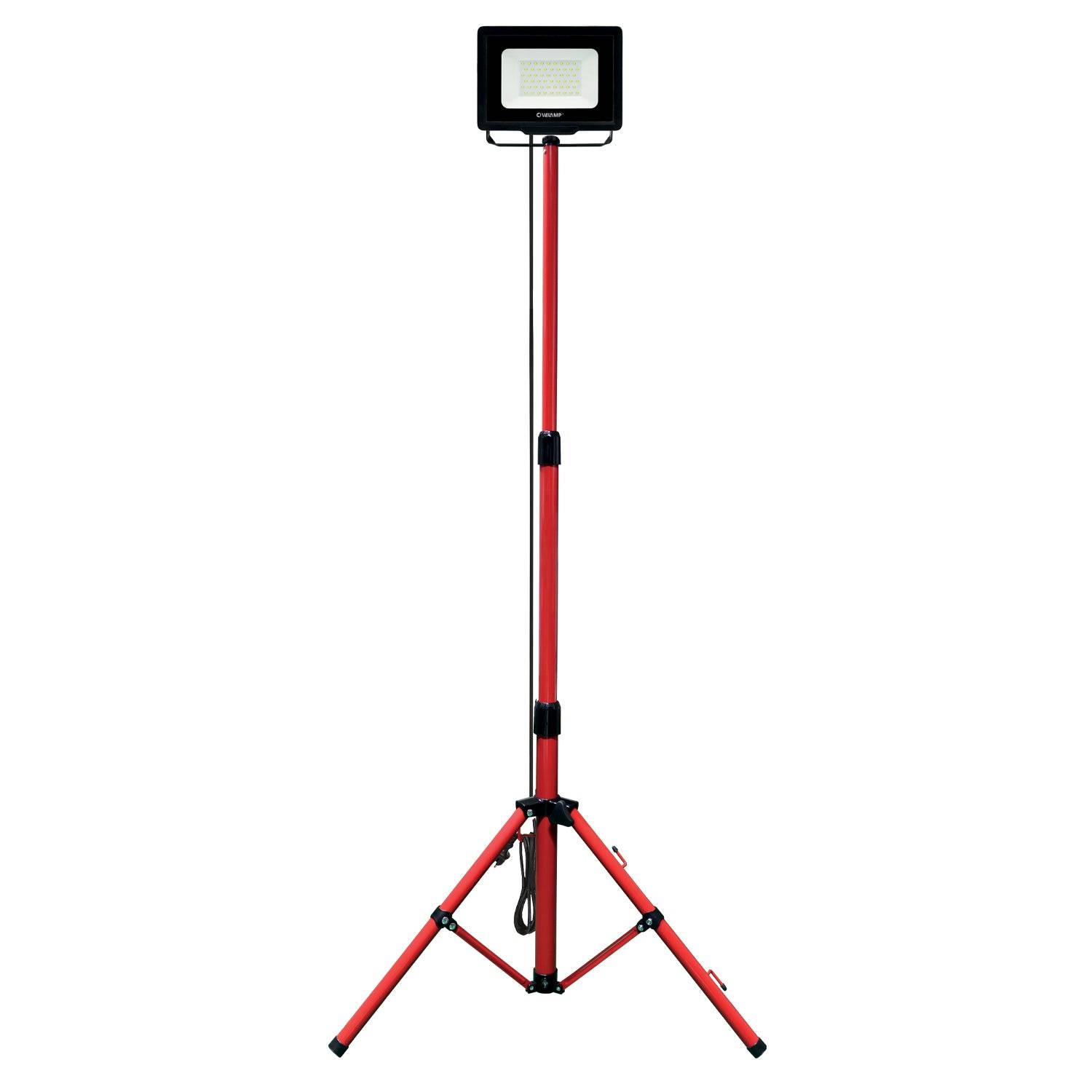 Velamp - WAINGRO + TRÉPIED : Projecteur LED SMD 50W IP65, noir 4000K avec trépied et câble 3m - VELAMP - IS746NG VELAMP