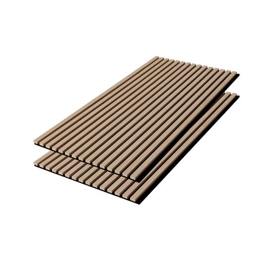 Set de 2 panneaux muraux acoustiques décoratifs en feutrine et MDF chêne 60x120cm - Kyoto | sweeek - Image 6