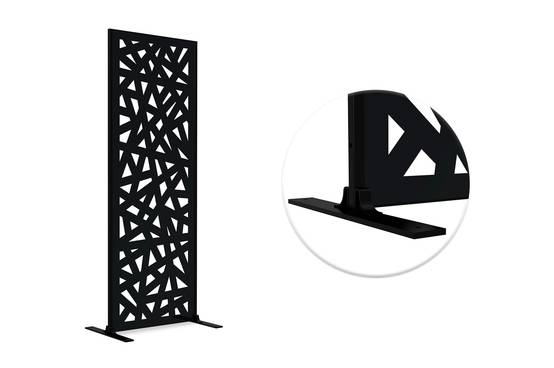 Casanoov Lot de 3 panneaux décoratifs RUIVO noir H.160 cm motif intégral - Image 4