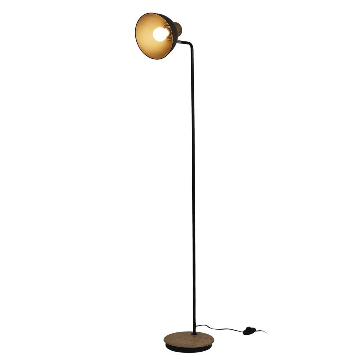 The Home Deco Factory - Lampadaire Industriel "Jarred" 145cm Noir - Image 3