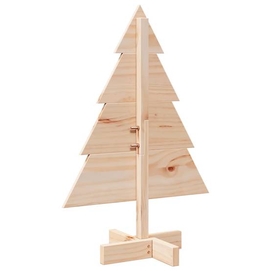 Maison Chic - Arbre de Noël, Sapin de Noël en bois pour décoration 70 cm bois massif u672q - Image 5