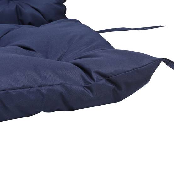 Coussin de banc 3 places en polyester bleu, 150 x 98 x 8 cm - PANGIVO - Image 8