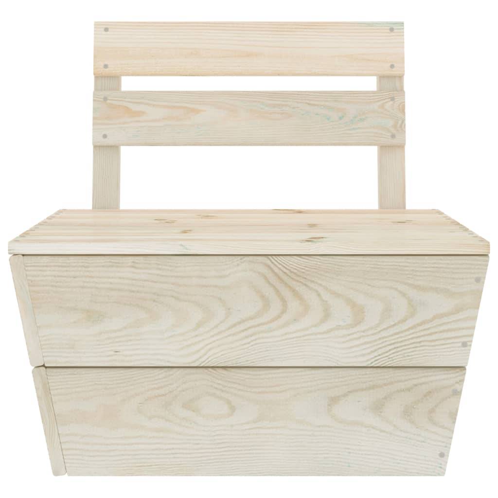Helloshop26 - Salon de jardin meuble d'extérieur ensemble de mobilier palette 4 pièces bois d'épicéa imprégné - Image 6
