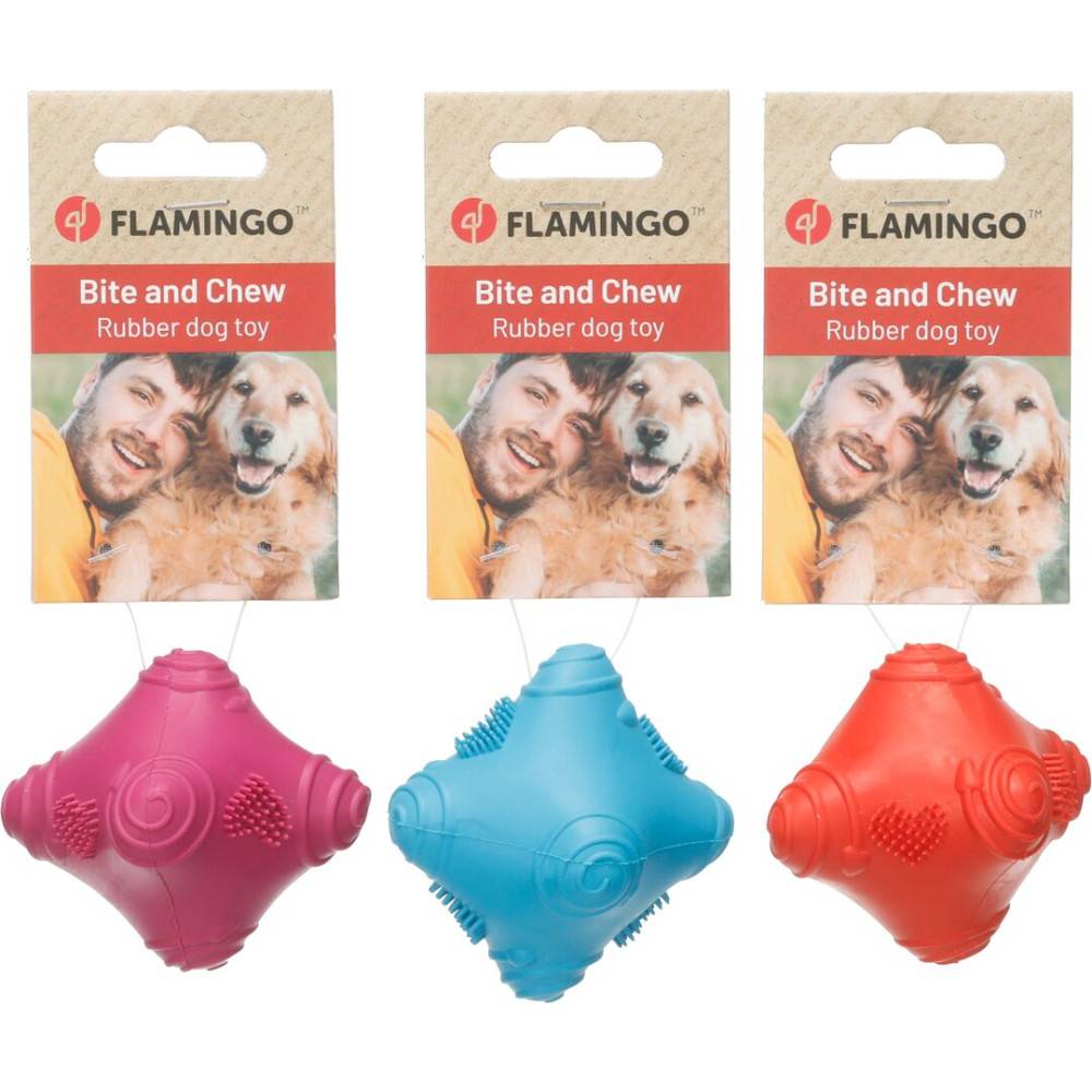Jouet Balle Rebondissante Asymétrique ONVO Couleurs Aléatoires pour Chien - Image 6