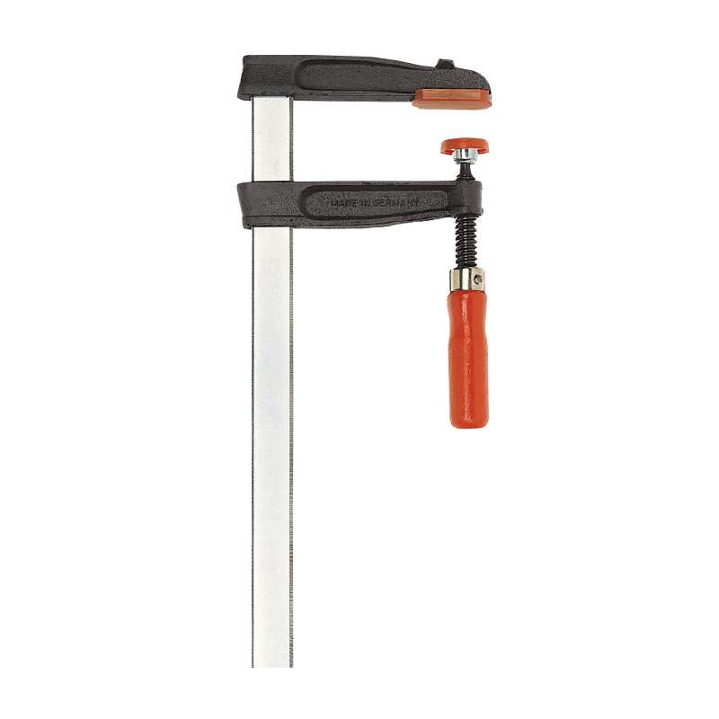 Presse à vis fonte et acier TGR - BESSEY - poignée bois - serrage 250 mm - saillie 100 mm - Rail 30x8 mm - TGR25