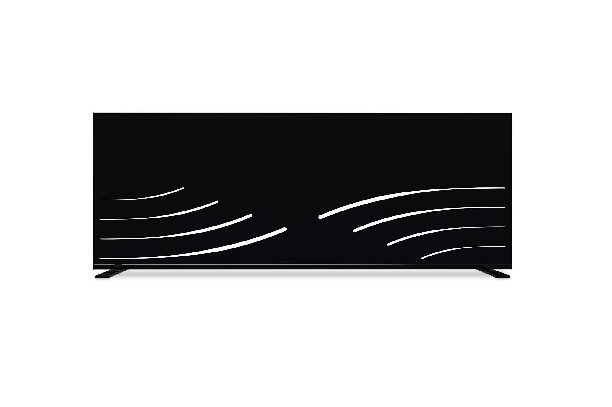 CASANOOV - Casanoov Lot de 2 panneaux décoratifs VELETA Noir H.160  cm motifs côté gauche - Image 8