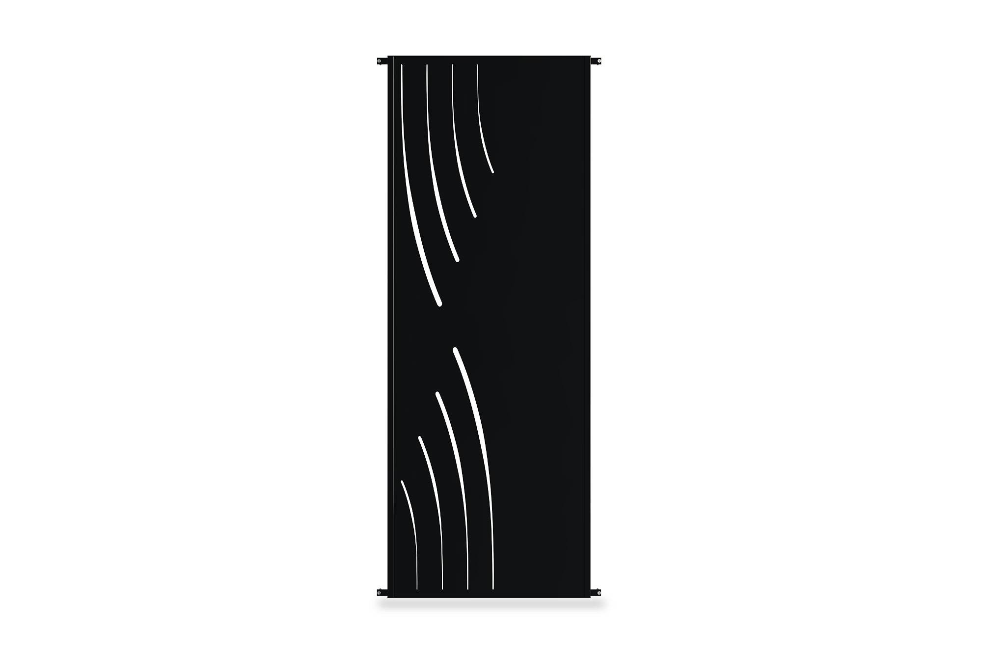 CASANOOV - Casanoov Lot de 2 panneaux décoratifs VELETA Noir H.160  cm motifs côté gauche - Image 5