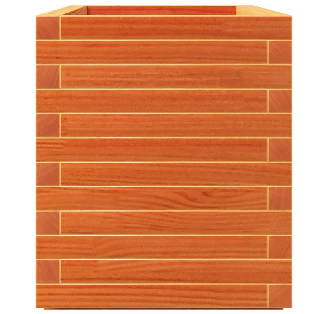 Vidaxl - Jardinière-Pot de fleur-Bac à fleurs cire marron 90x40x49,5 cm bois de pin massif 317769 - Image 6