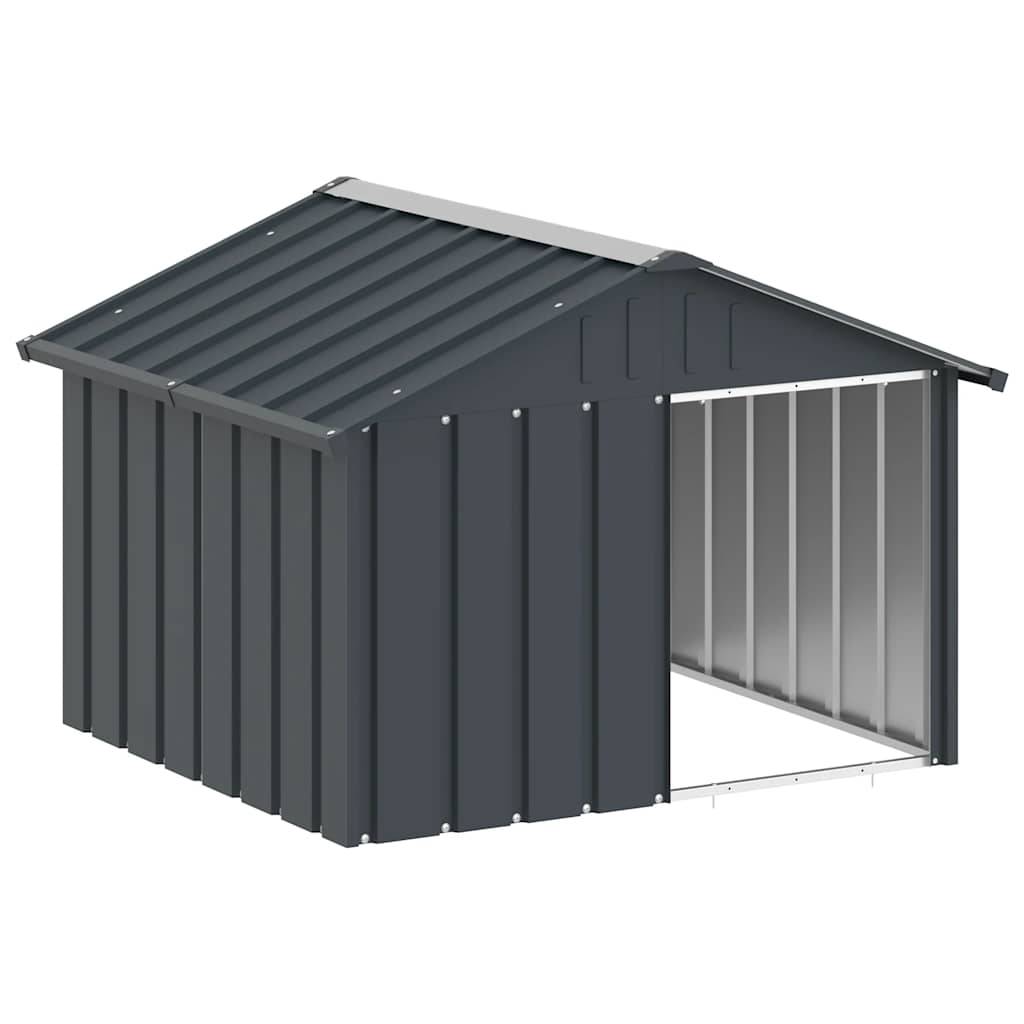 Vidaxl - Niche pour chien Anthracite 116,5x103x81,5 cm Acier galvanisé vidaXL 171540 - Image 2