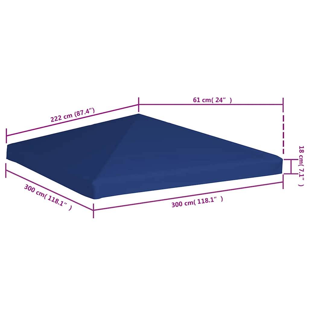 Prolenta Premium - Pergola polyester bleu 3 x 3 m - Prolenta premium p338.3 - Image 3