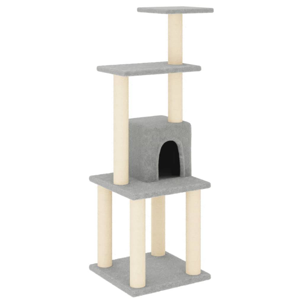 Vidaxl - Arbre à chat avec griffoirs en sisal Gris clair 105 cm vidaXL 171467 - Image 2