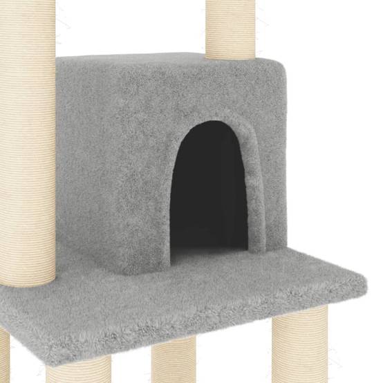 Vidaxl - Arbre à chat avec griffoirs en sisal Gris clair 105 cm vidaXL 171467 - Image 4