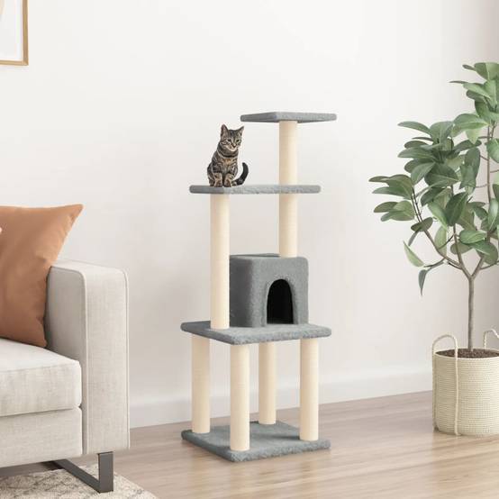 Vidaxl - Arbre à chat avec griffoirs en sisal Gris clair 105 cm vidaXL 171467 - Image 1