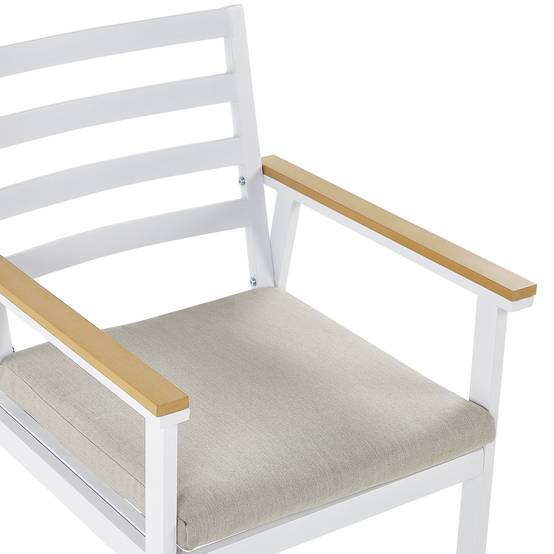 Beliani - Chaise de jardin Aluminium Beige CAVOLI - Beliani - Image 7