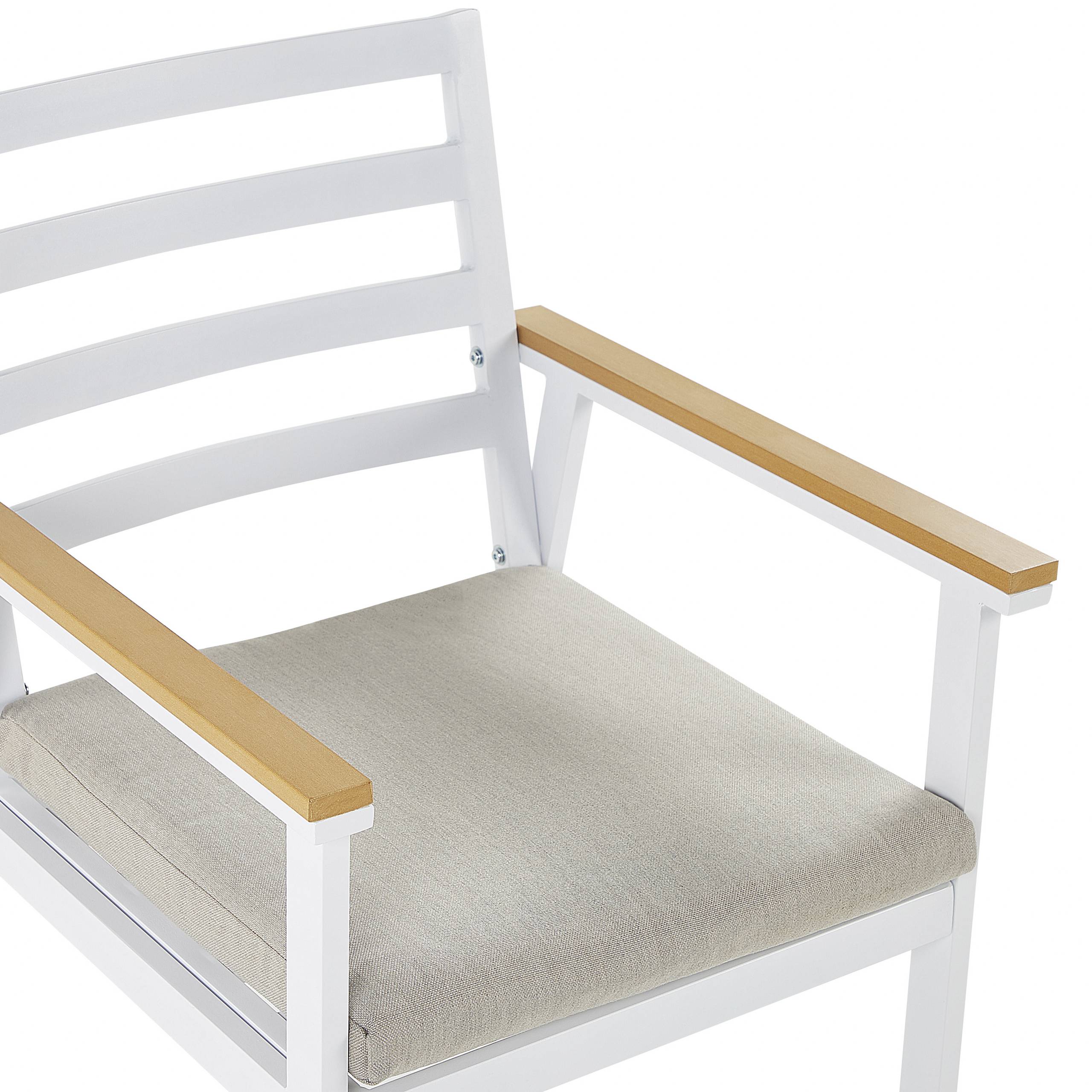 Beliani - Chaise de jardin Aluminium Beige CAVOLI - Beliani - Image 7