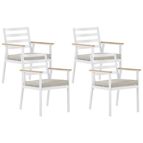 Beliani - Chaise de jardin Aluminium Beige CAVOLI - Beliani - Image 1