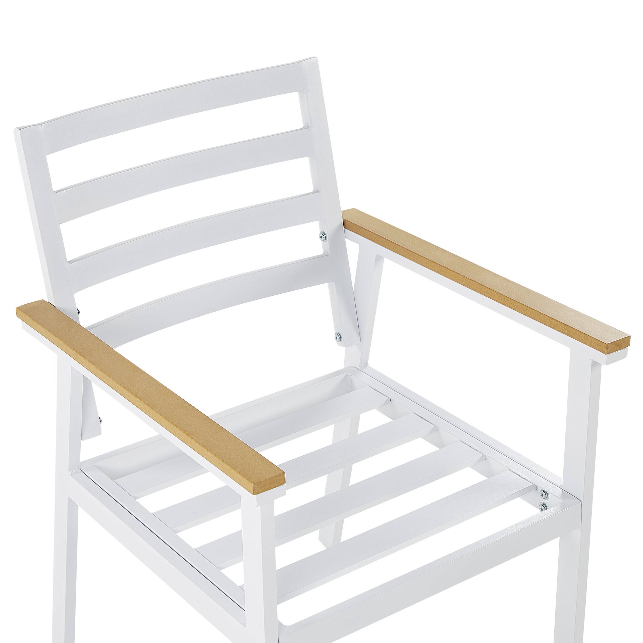 Beliani - Chaise de jardin Aluminium Beige CAVOLI - Beliani - Image 8