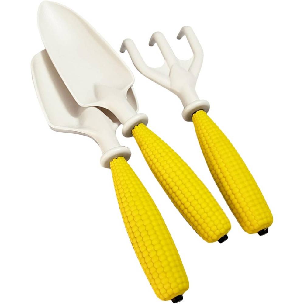 Kit jardinage enfant - Pelle + râteau plastique - Outils légers pour plantations - Living123 - Image 1