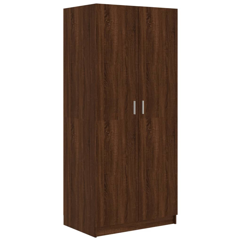 Vidaxl - Garde-robe Chêne marron 80x52x180 cm Bois d'ingénierie - vidaXL - Image 1