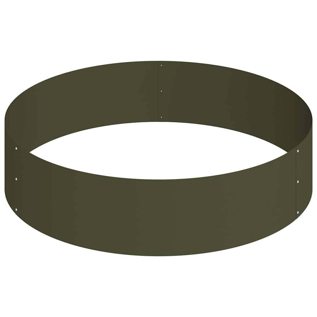Maison Chic - Cache-pot, Pot De Fleurs Vert olive 90 x 90 x 20 cm Acier g437 - Image 1
