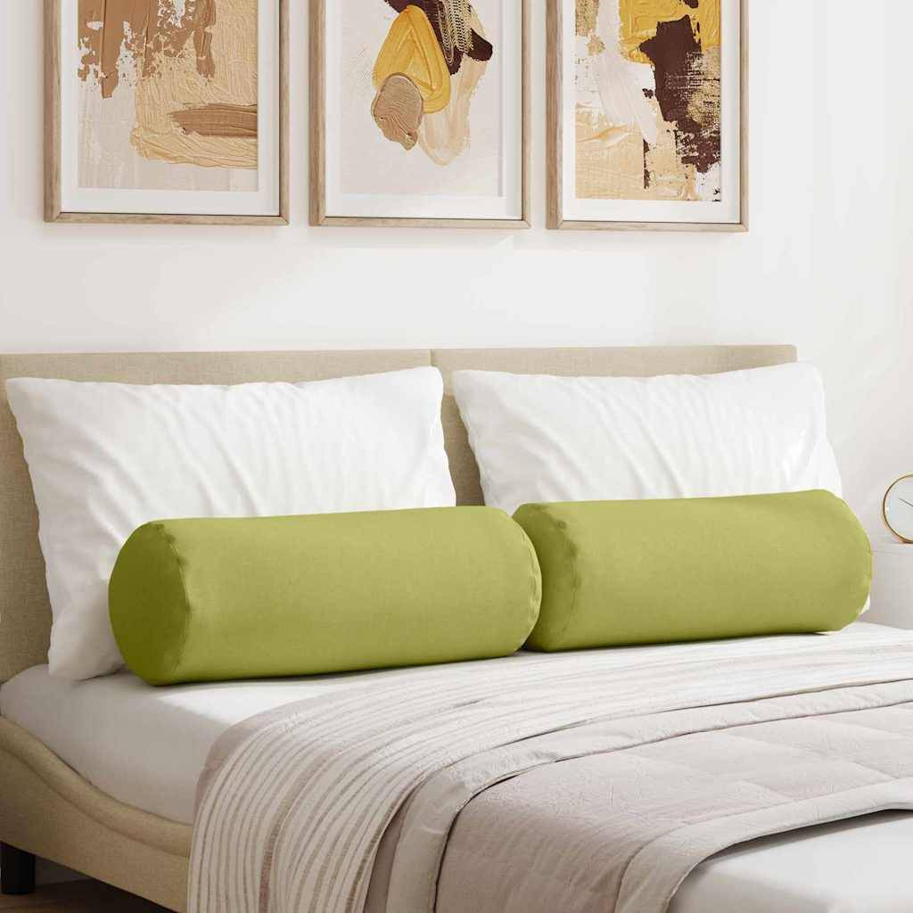 ComfortXL - Lot de 2 Coussins Polochons Géants Tissu Doux Housse Lavable pour Chambre et Salon Vert Clair 25x70 cm – ComfortXL Outdoor Living - Image 1