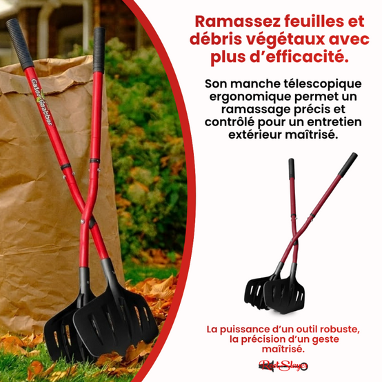 Pince Multifonctions Ramasse Feuilles XXL Rootslayer | Manche Télescopique Anti|Corrosion et Mâchoires en Poly|Fibre - VENTEO - Image 6