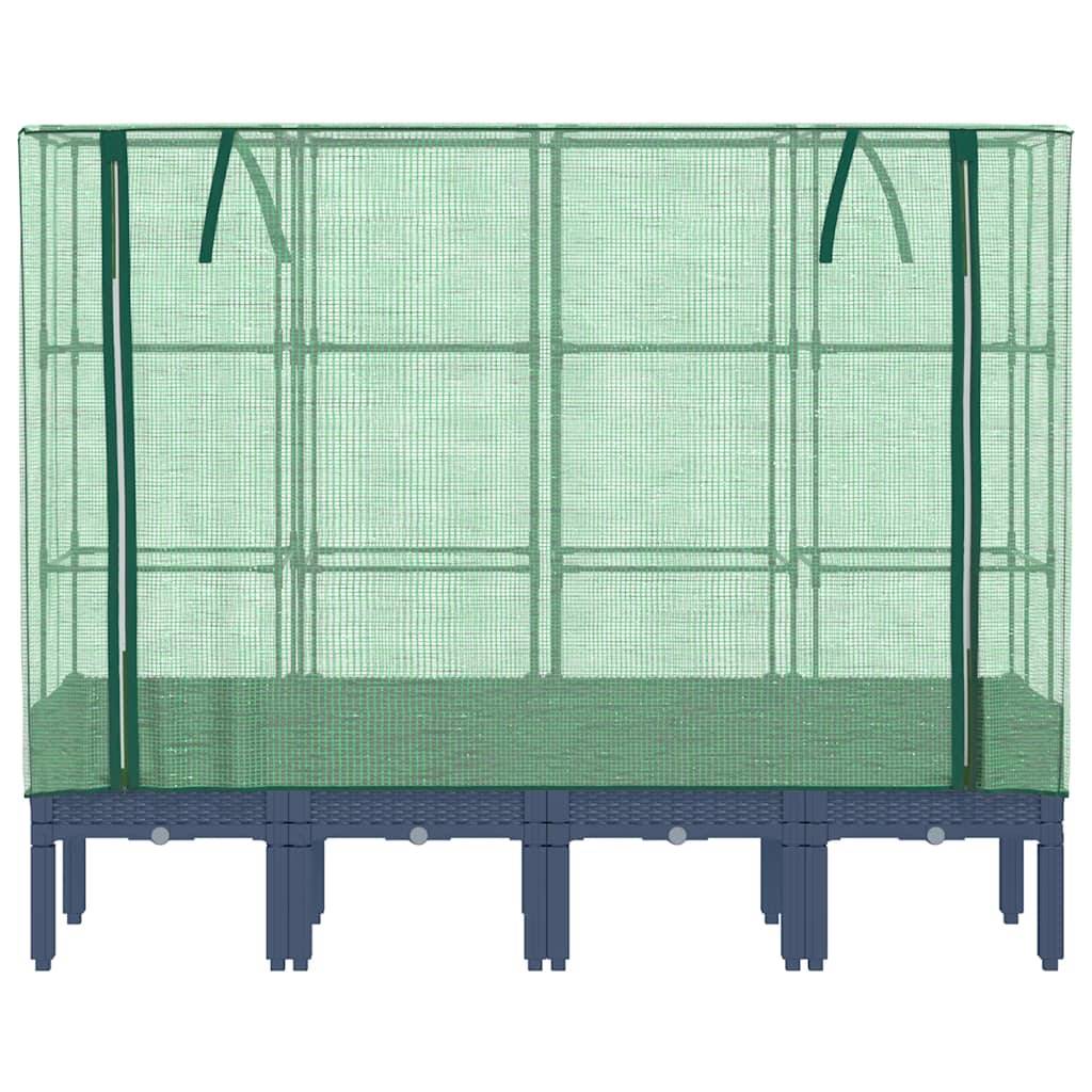 Vidaxl - Jardinière surélevée avec housse aspect rotin 160x40x140 cm vidaXL 4015835 - Image 9