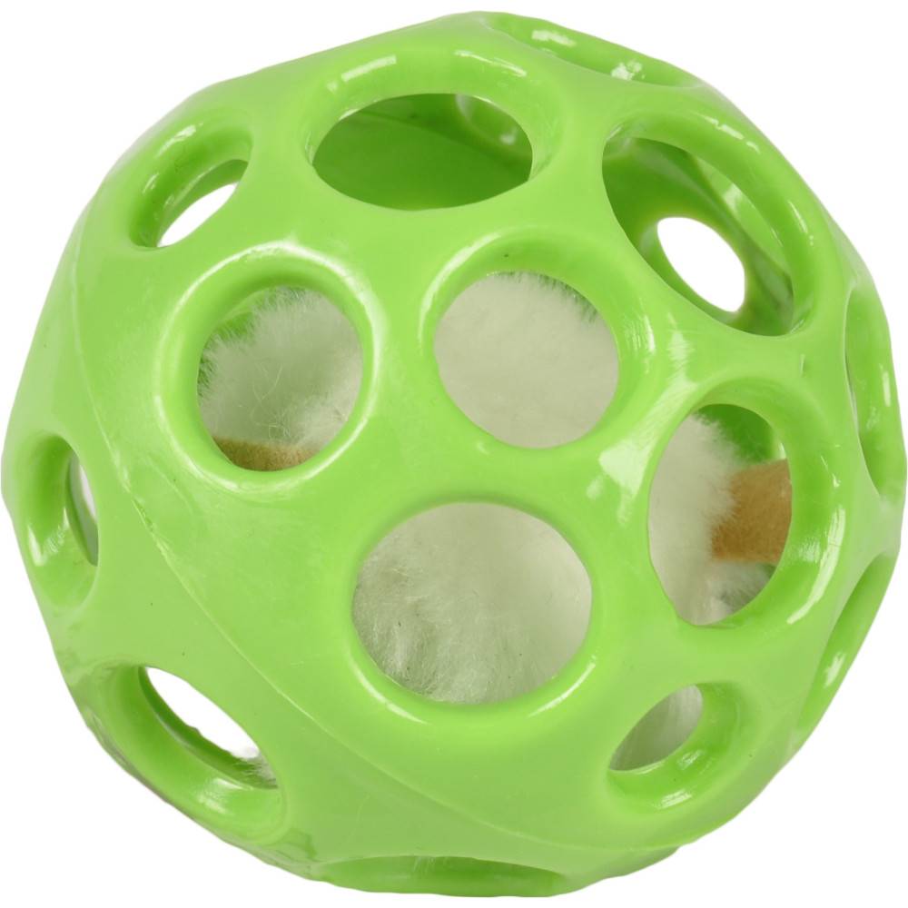 Flamingo - Flamingo - Balle verte ø 7 cm avec souris peluche a l'intérieur jouet pour chat - Image 1