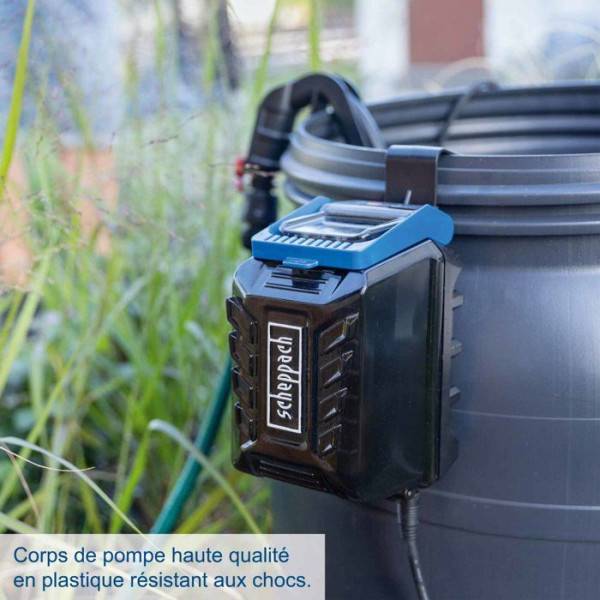 Scheppach - Pompe pour collecteur d'eau de pluie SCHEPPACH -  C-RBP2000-X - Set S - 2000L/h - Batterie 2.0Ah 20V IXES + chargeur 2.4A - Image 4