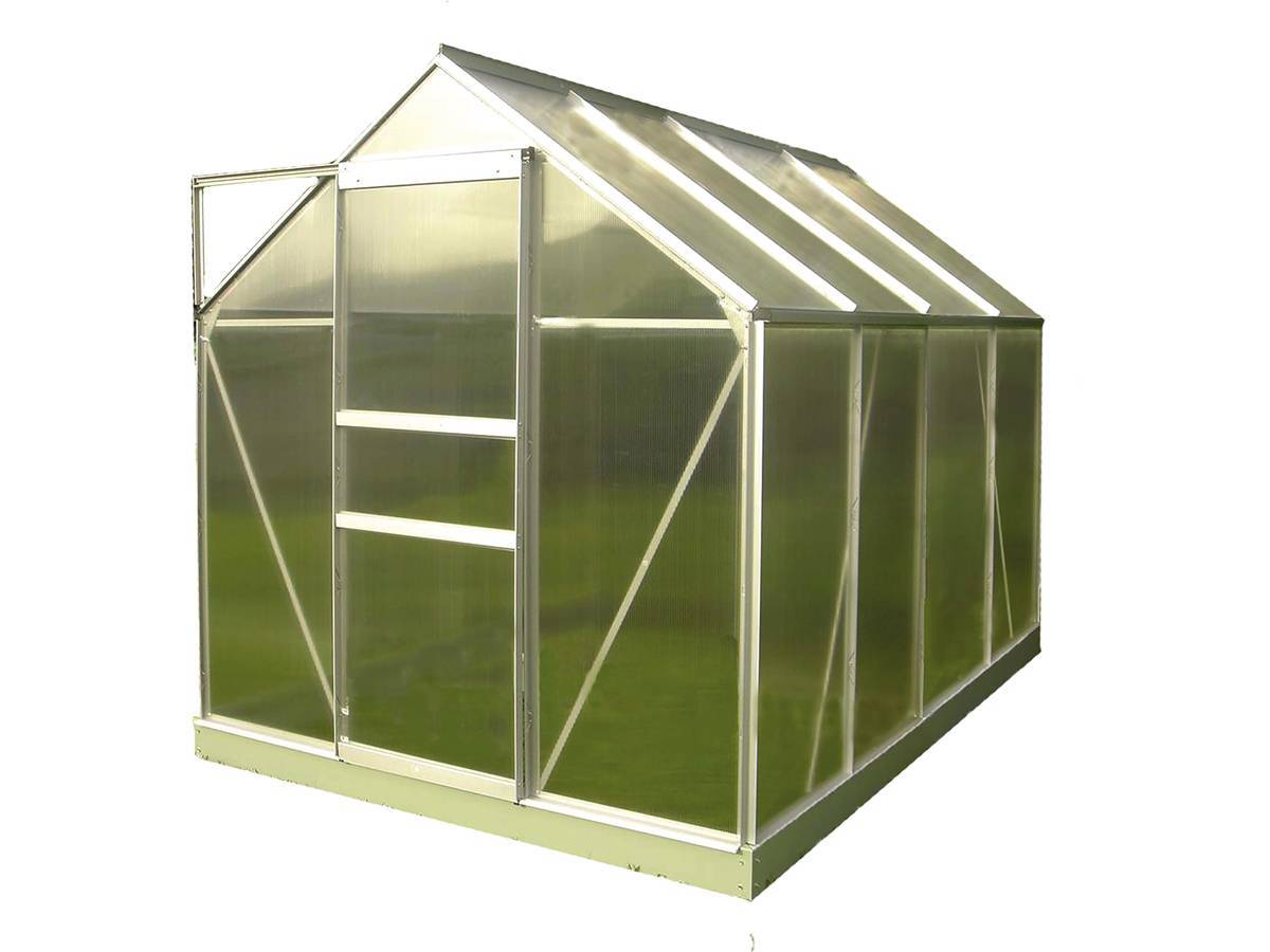 Serre Jardin Polycarbonate "diamant 86" + Base - 4,75m² -habitat Et Jardin - Image 1