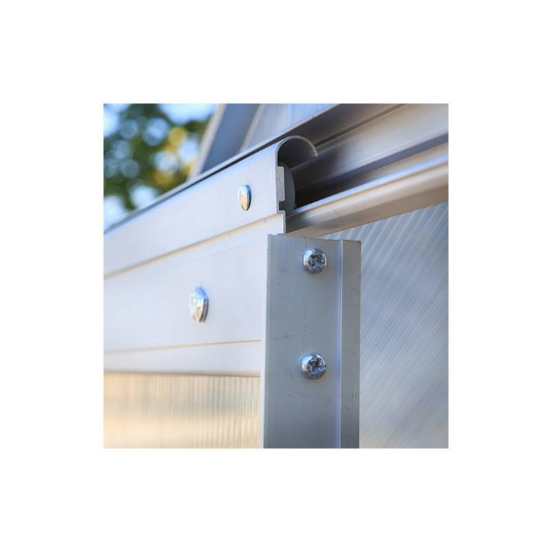 Serre Jardin Polycarbonate "diamant 86" + Base - 4,75m² -habitat Et Jardin - Image 5