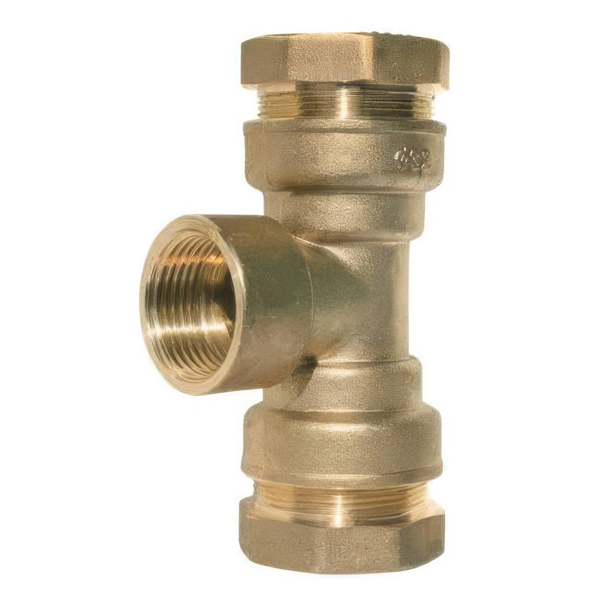 Codital - Té de Dérivation Laiton CW617N Taraudé | Raccordement PE Eau Potable - Ø A: 40mm | Ø B: 1'' - Image 2