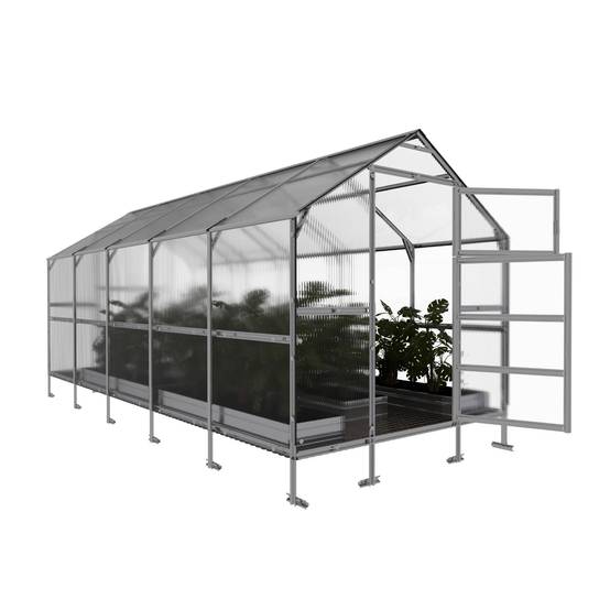 Serre KLASIKA BERNARD 2,35 x 5 m (11,75 m²), 4 mm avec revêtement en polycarbonate - Image 4
