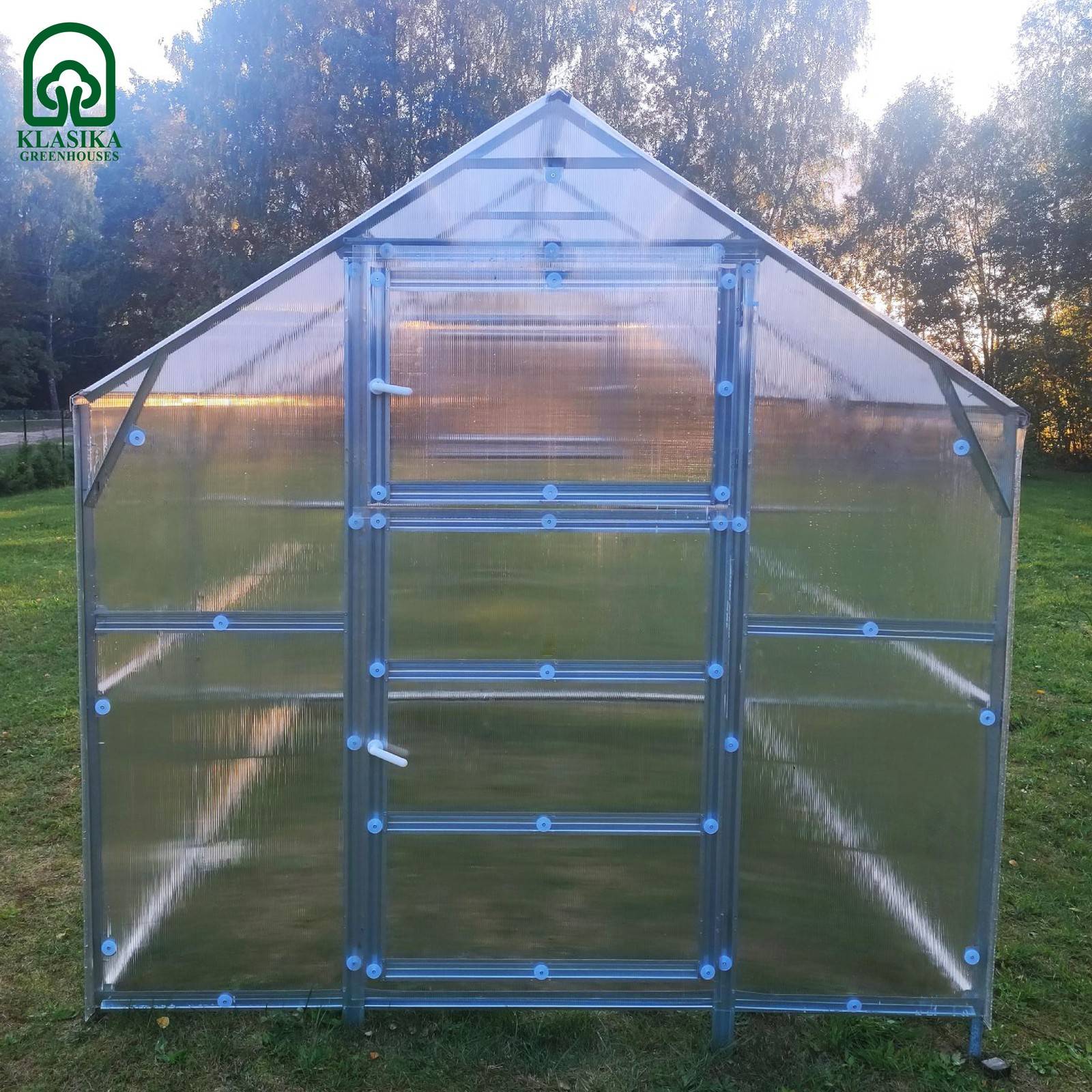 KLASIKA GREENHOUSES - Serre KLASIKA BERNARD 2,35 x 5 m (11,75 m²), 4 mm avec revêtement en polycarbonate - Image 8
